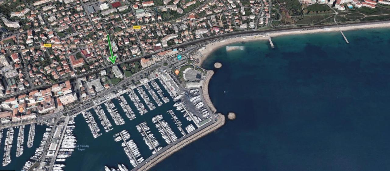 Grand Studio Neuf Face Port Et Plage, Parking Prive Golfe-Juan Exterior foto